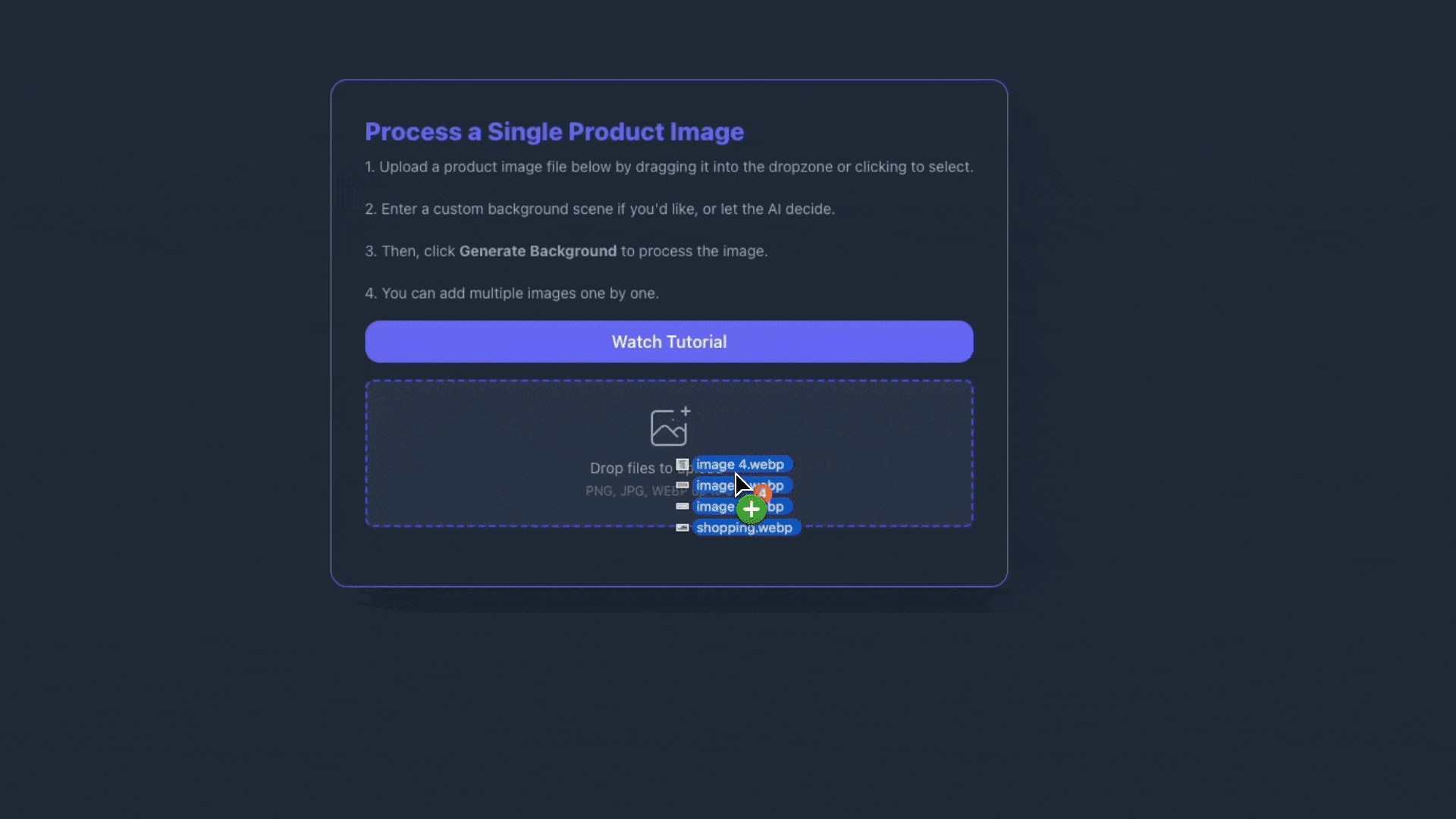 Single image generation demo
