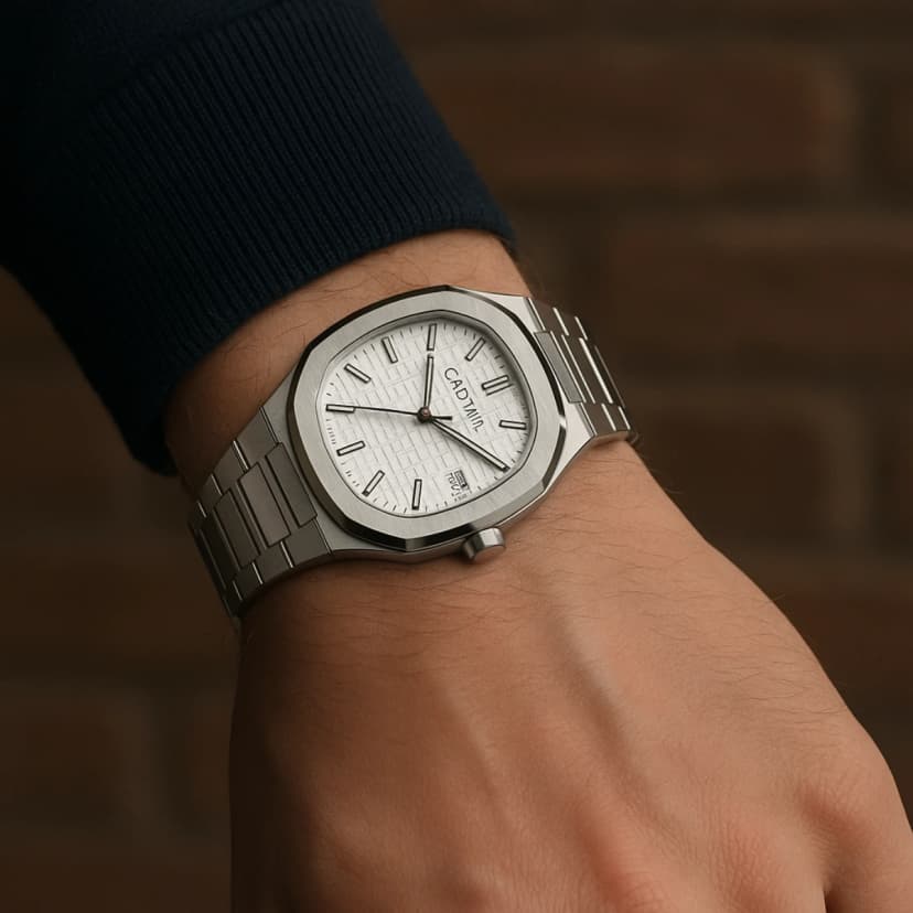 Watch on a hand