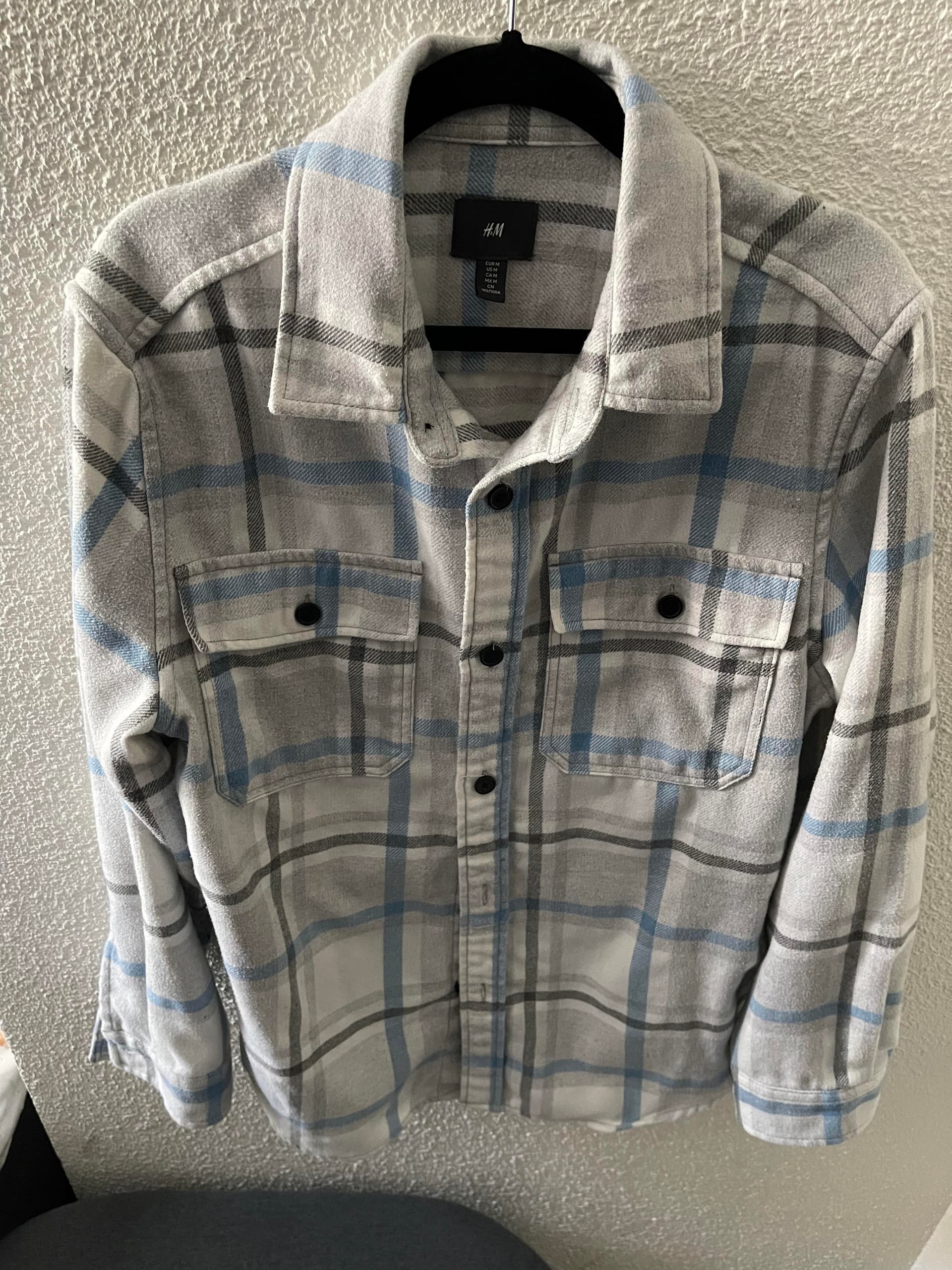 Checkered shirt original iPhone photo